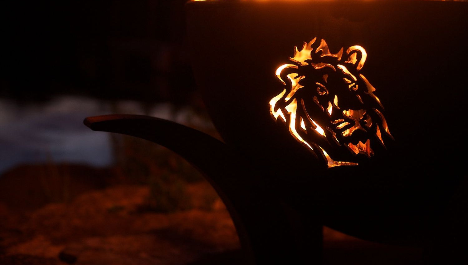 Fire Pit Art Africa's Big Five Wood Burning Fire Pit
