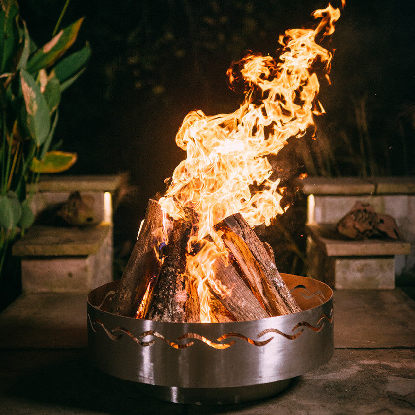 Fire Pit Art Fire Surfer Wood Burning Fire Pit