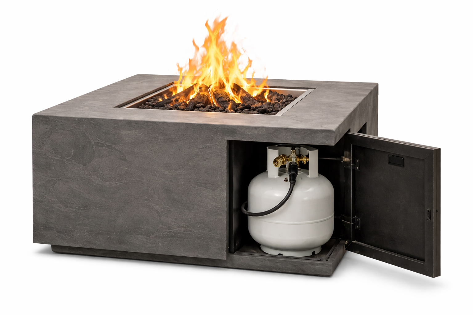 Fireside Realm Stone Grey Fire Pit