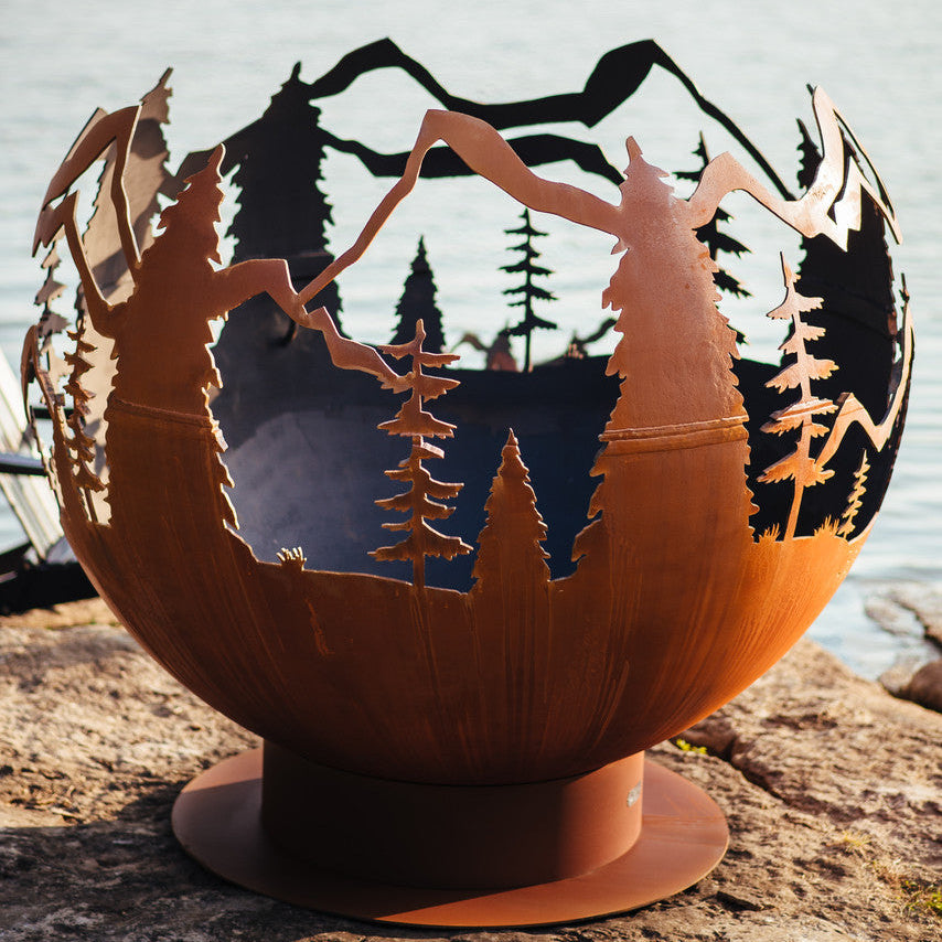 Fire Pit Art Mountain Vista Gas Fire Pit