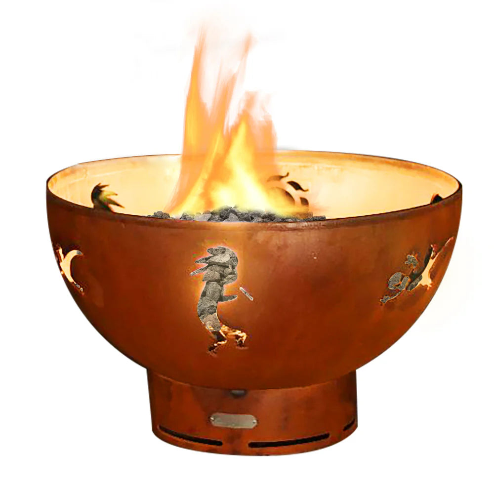 Fire Pit Art Kokopelli Gas Fire Pit