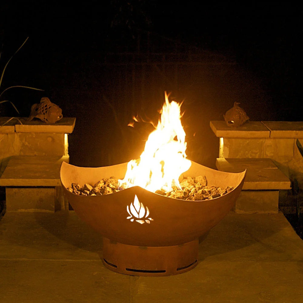 Fire Pit Art Namaste Gas Fire Pit