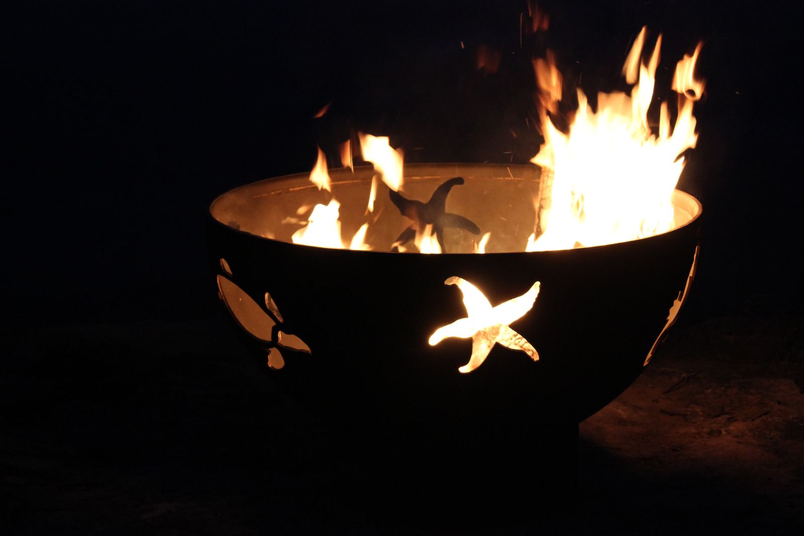 Fire Pit Art Sea Creatures Wood Burning Fire Pit