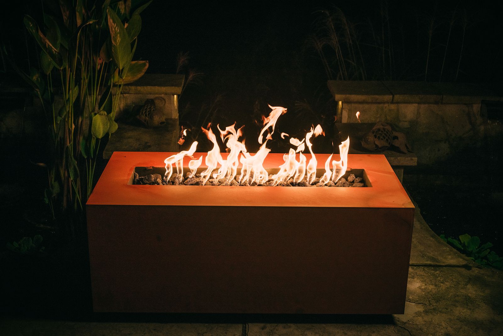 Fire Pit Art Linear 72" Gas Fire Pit