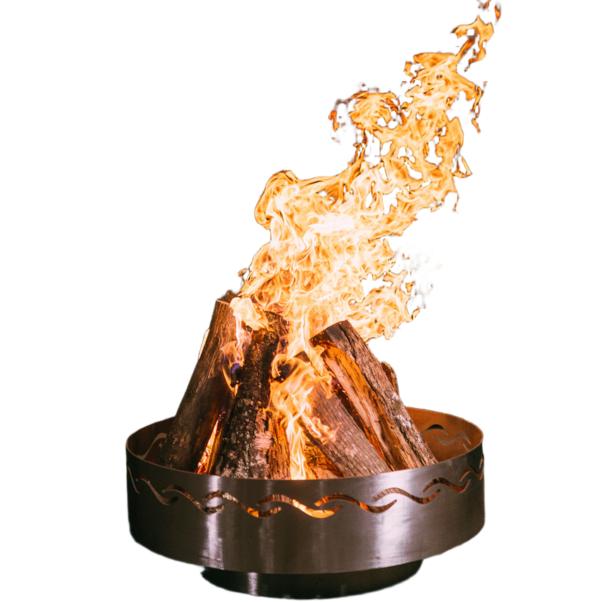 Fire Pit Art Fire Surfer Wood Burning Fire Pit