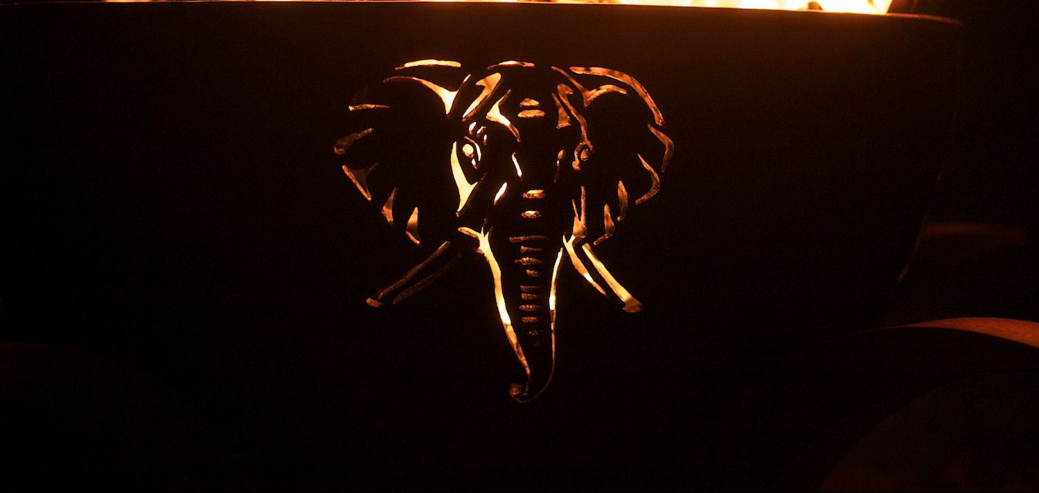 Fire Pit Art Africa's Big Five Gas Fire Pit