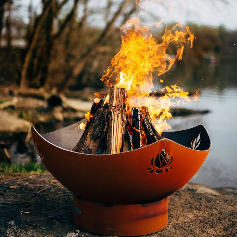 Fire Pit Art Namaste Wood Burning Fire Pit