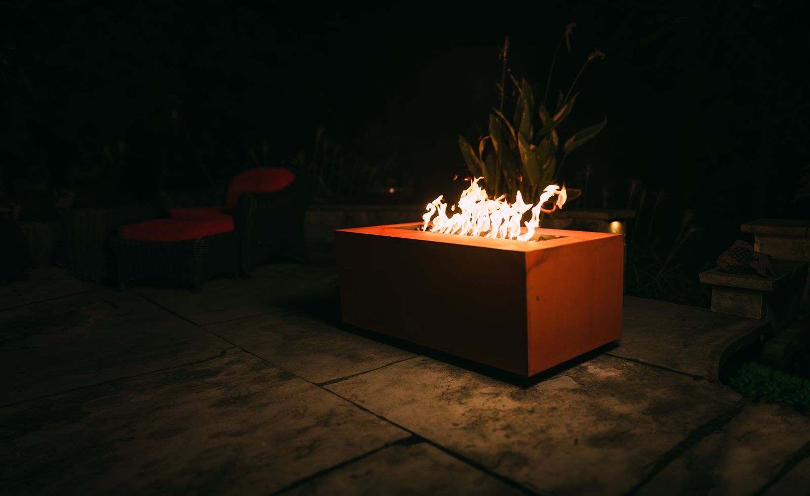 Fire Pit Art Linear 60" Gas Fire Pit