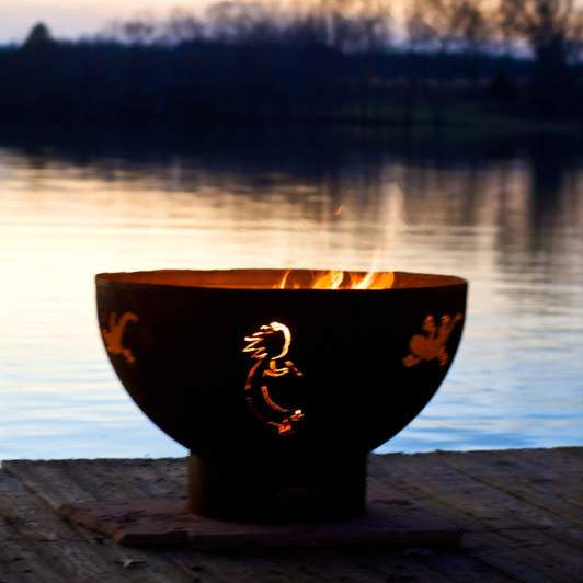 Fire Pit Art Kokopelli Wood Burning Fire Pit