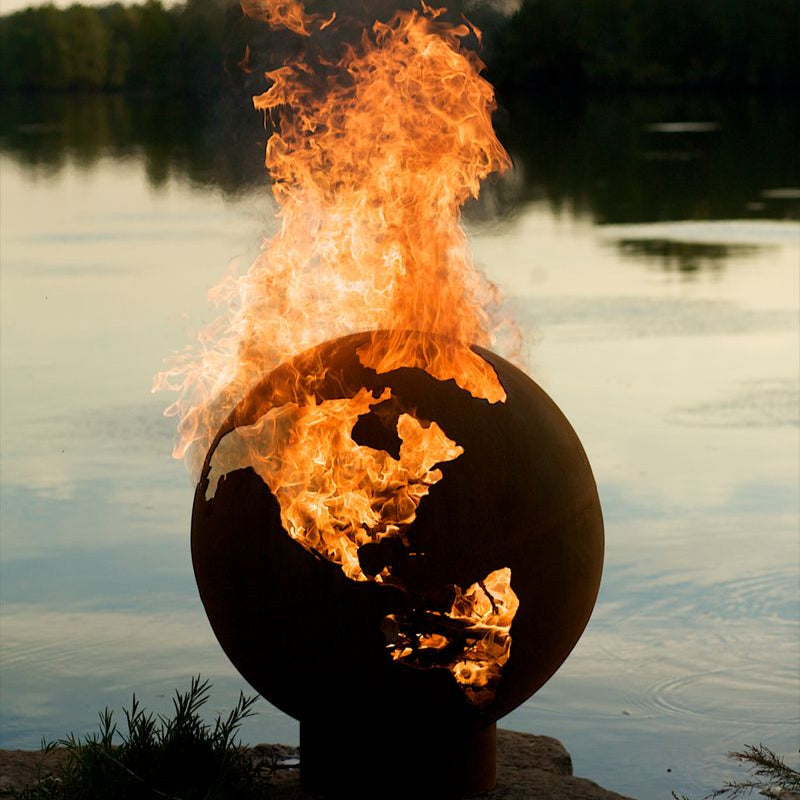 Fire Pit Art Third Rock Wood Burning Burning Fire Pit