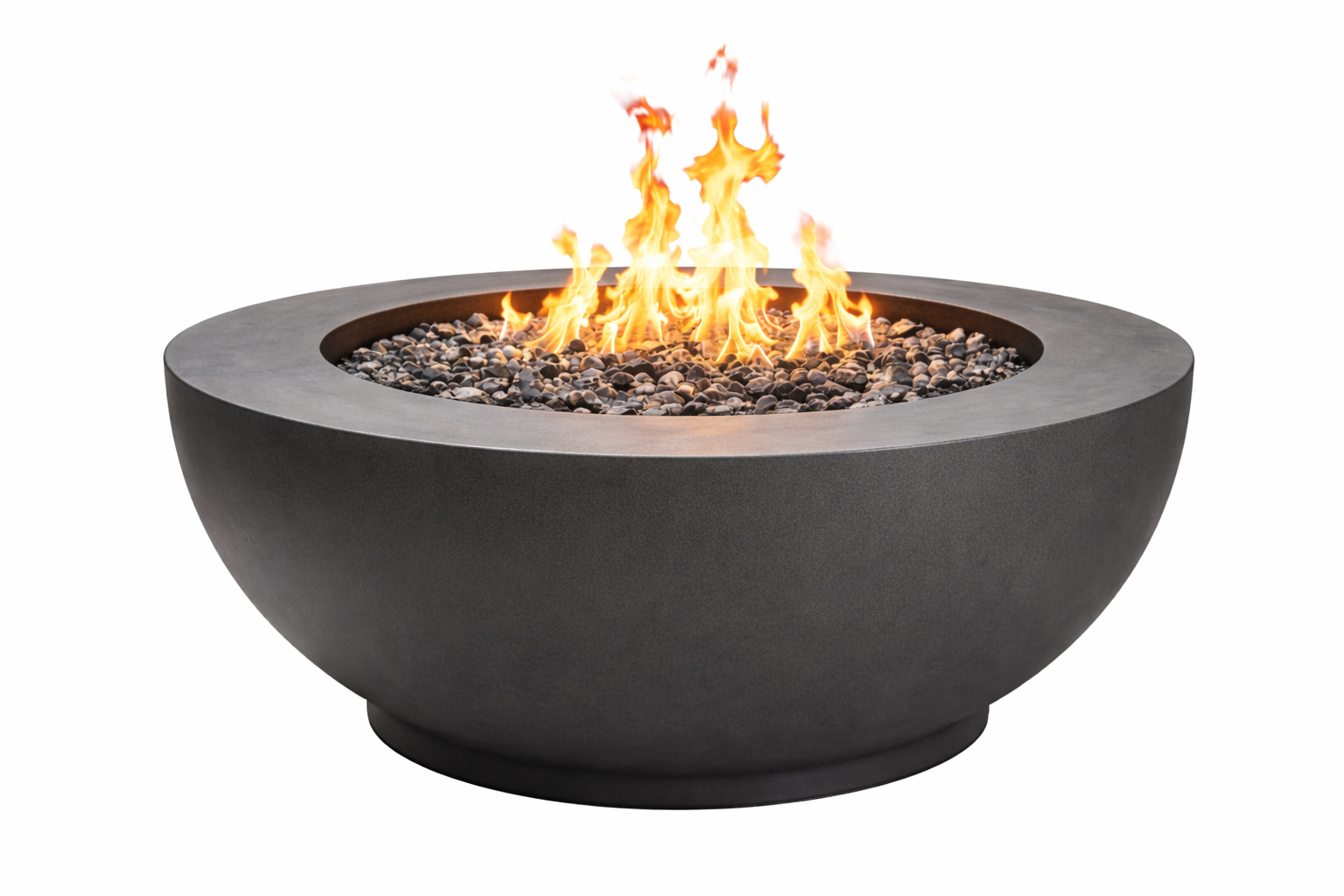 Fireside Realm Black Slade Ethanol Fire Pit