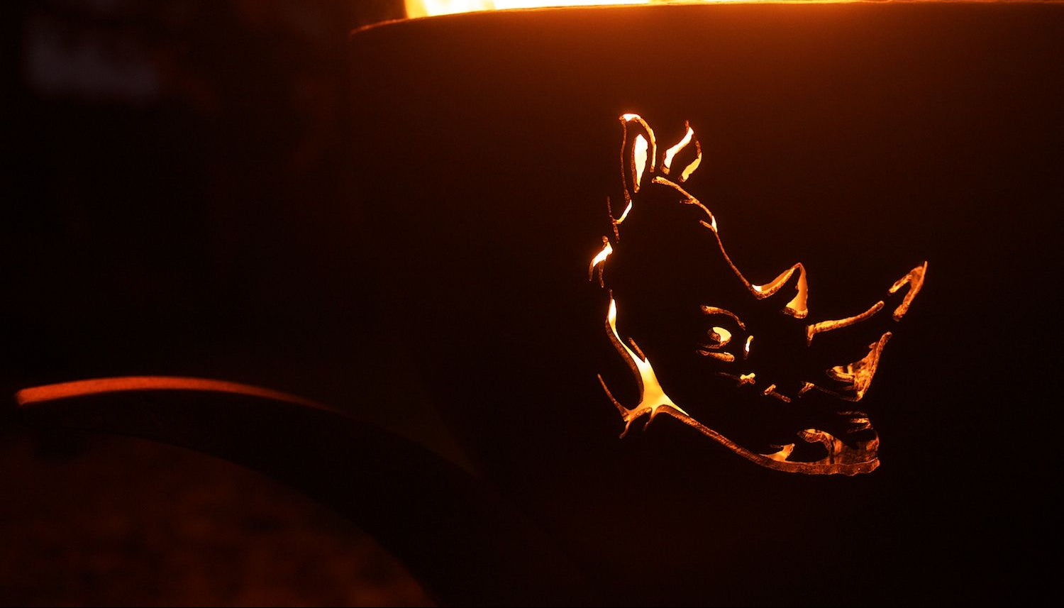 Fire Pit Art Africa's Big Five Gas Fire Pit