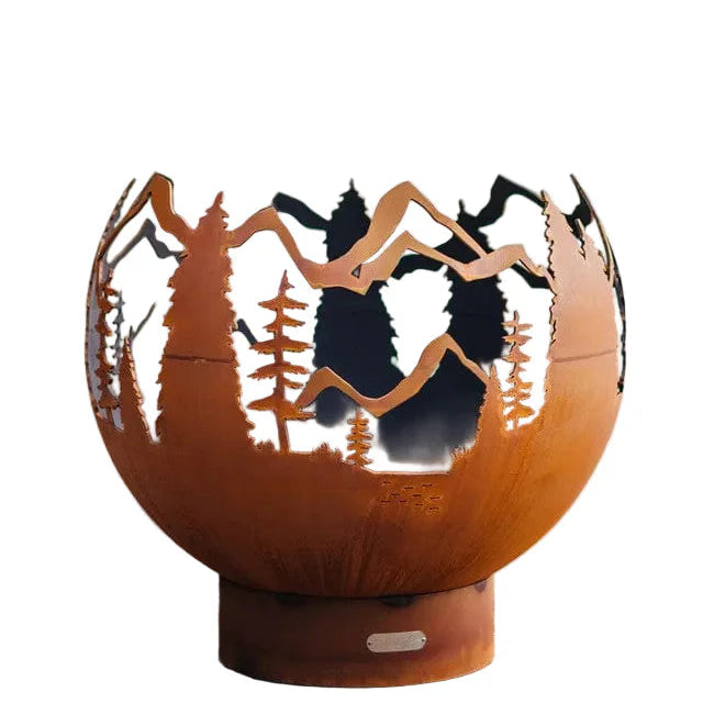 Fire Pit Art Mountain Vista Gas Fire Pit