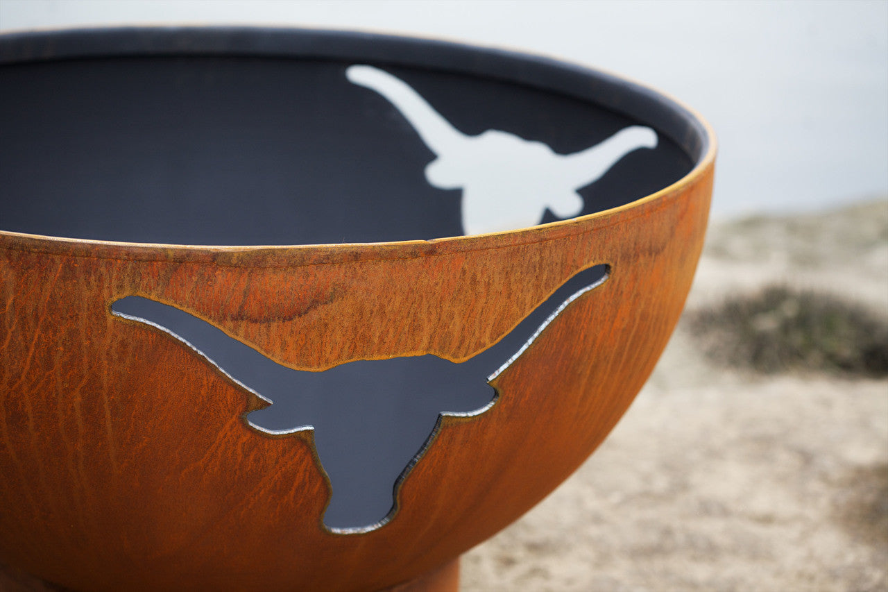 Fire Pit Art Long Horn Gas Fire Pit