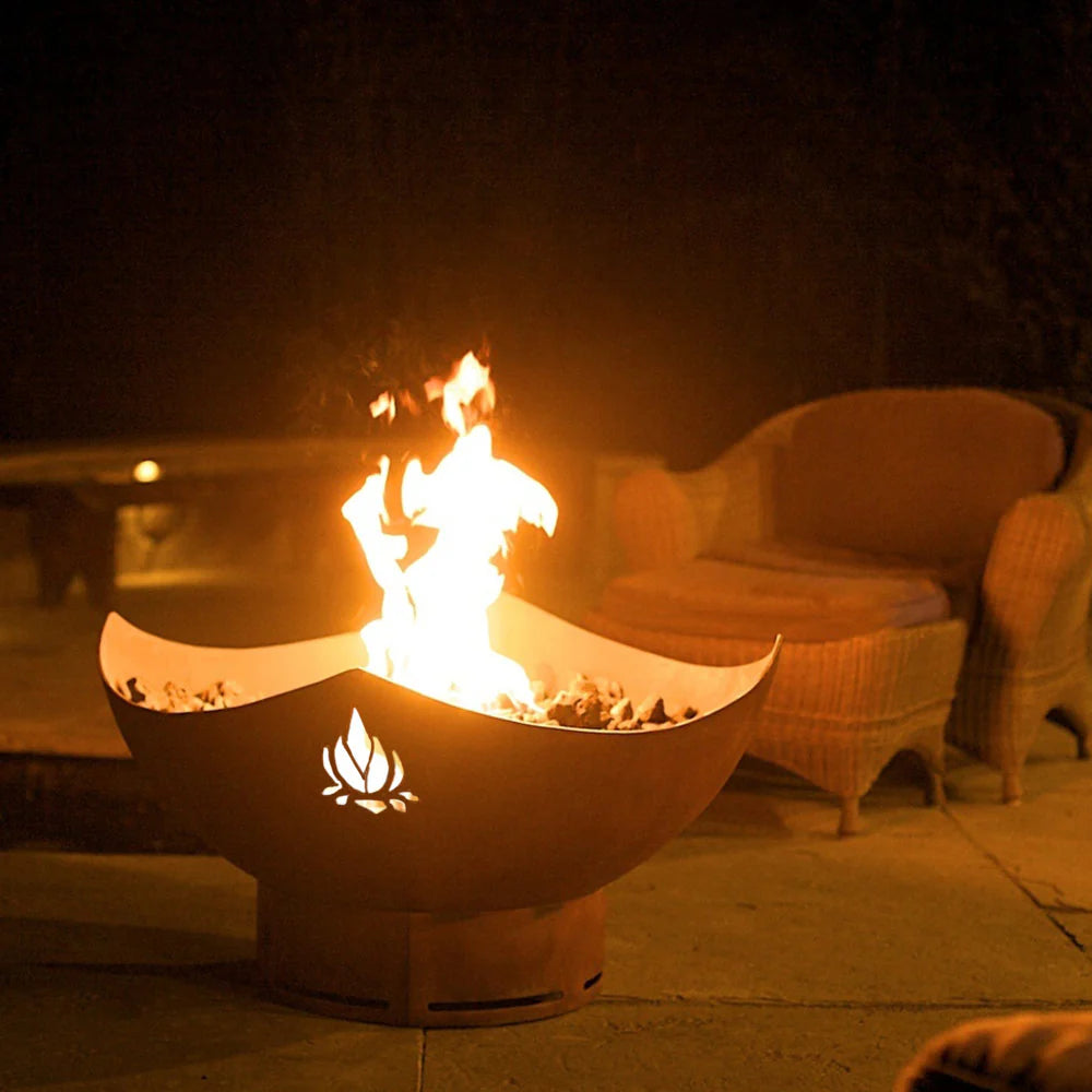 Fire Pit Art Namaste Gas Fire Pit
