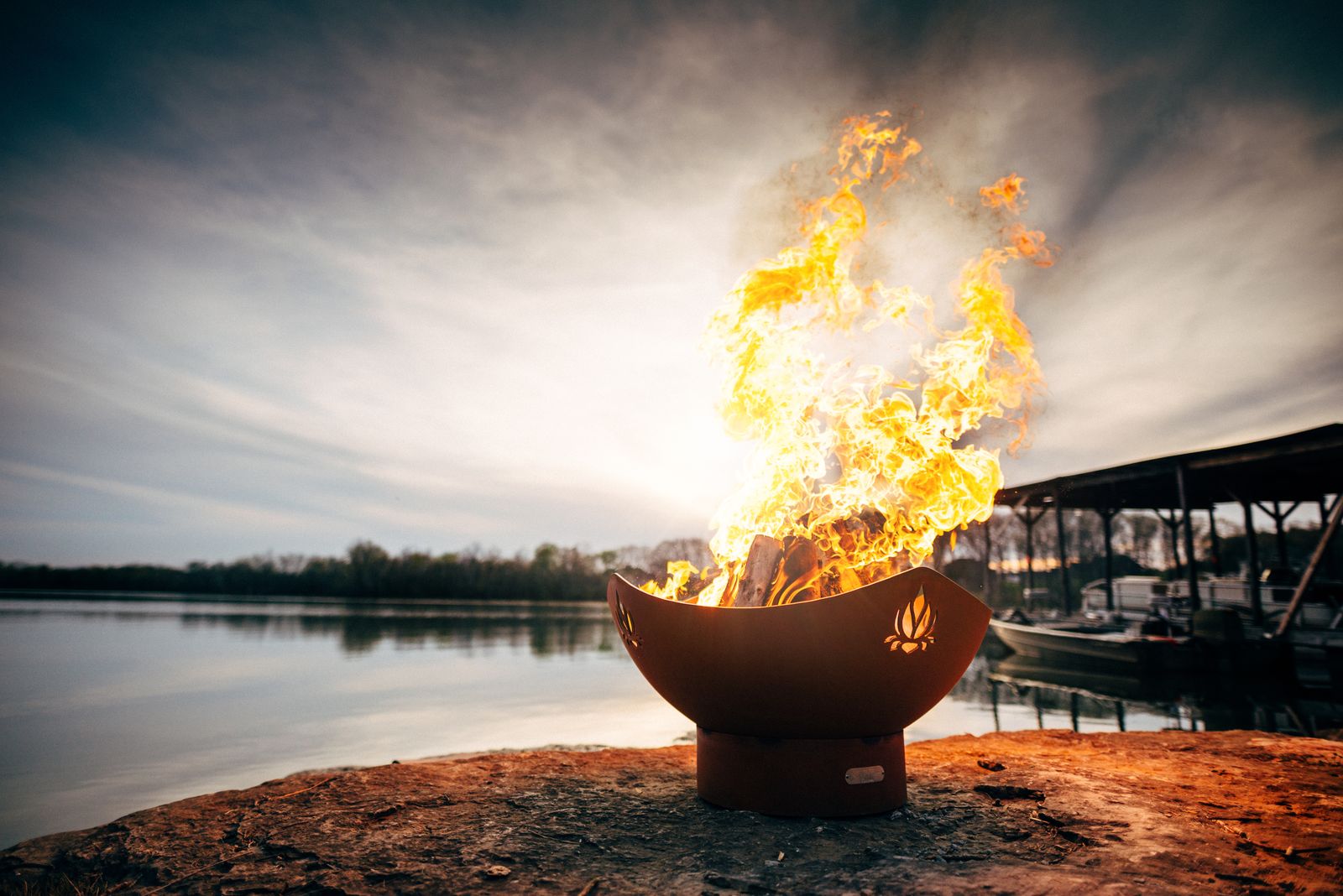 Fire Pit Art Namaste Wood Burning Fire Pit