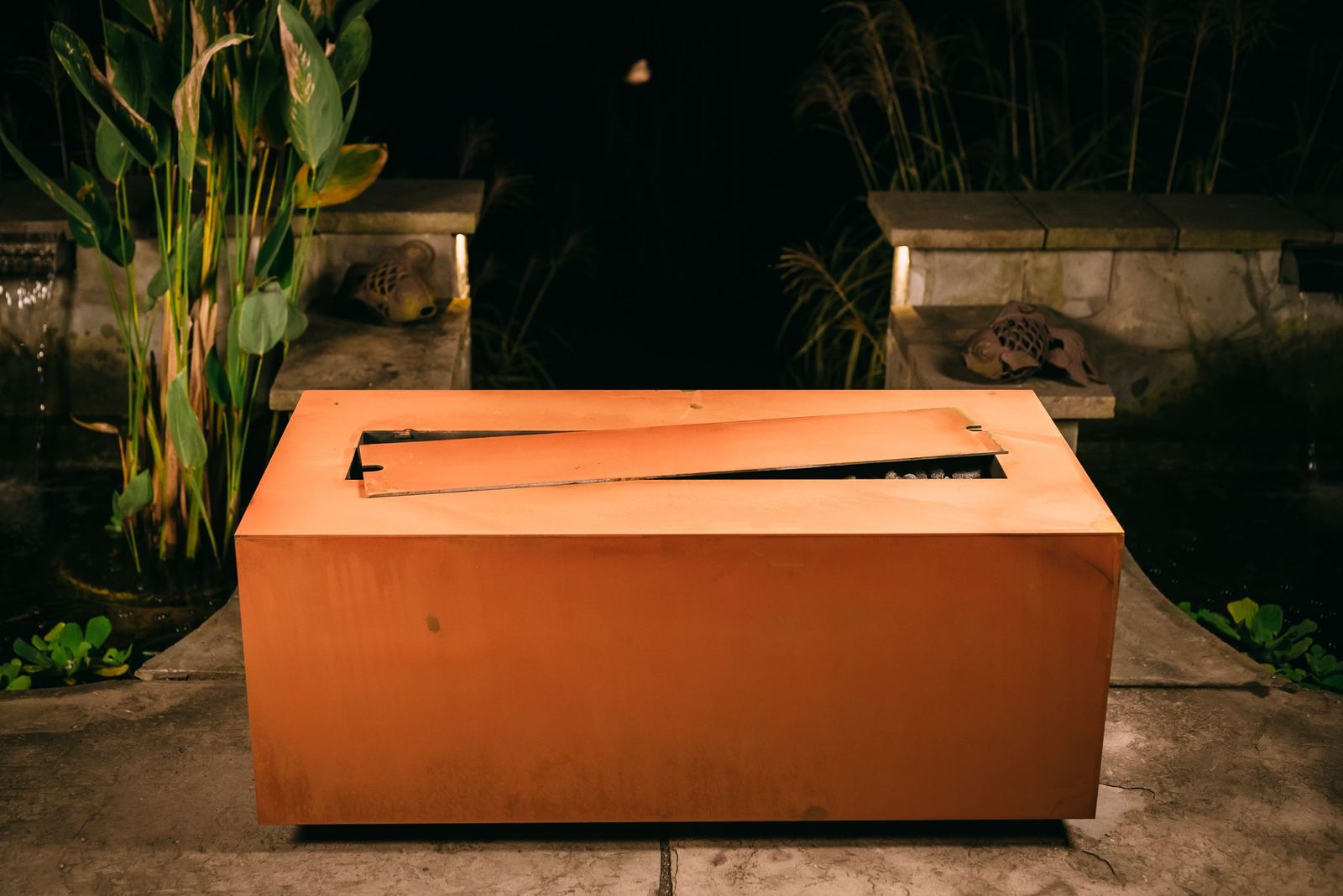 Fire Pit Art Linear 36" Gas Fire Pit