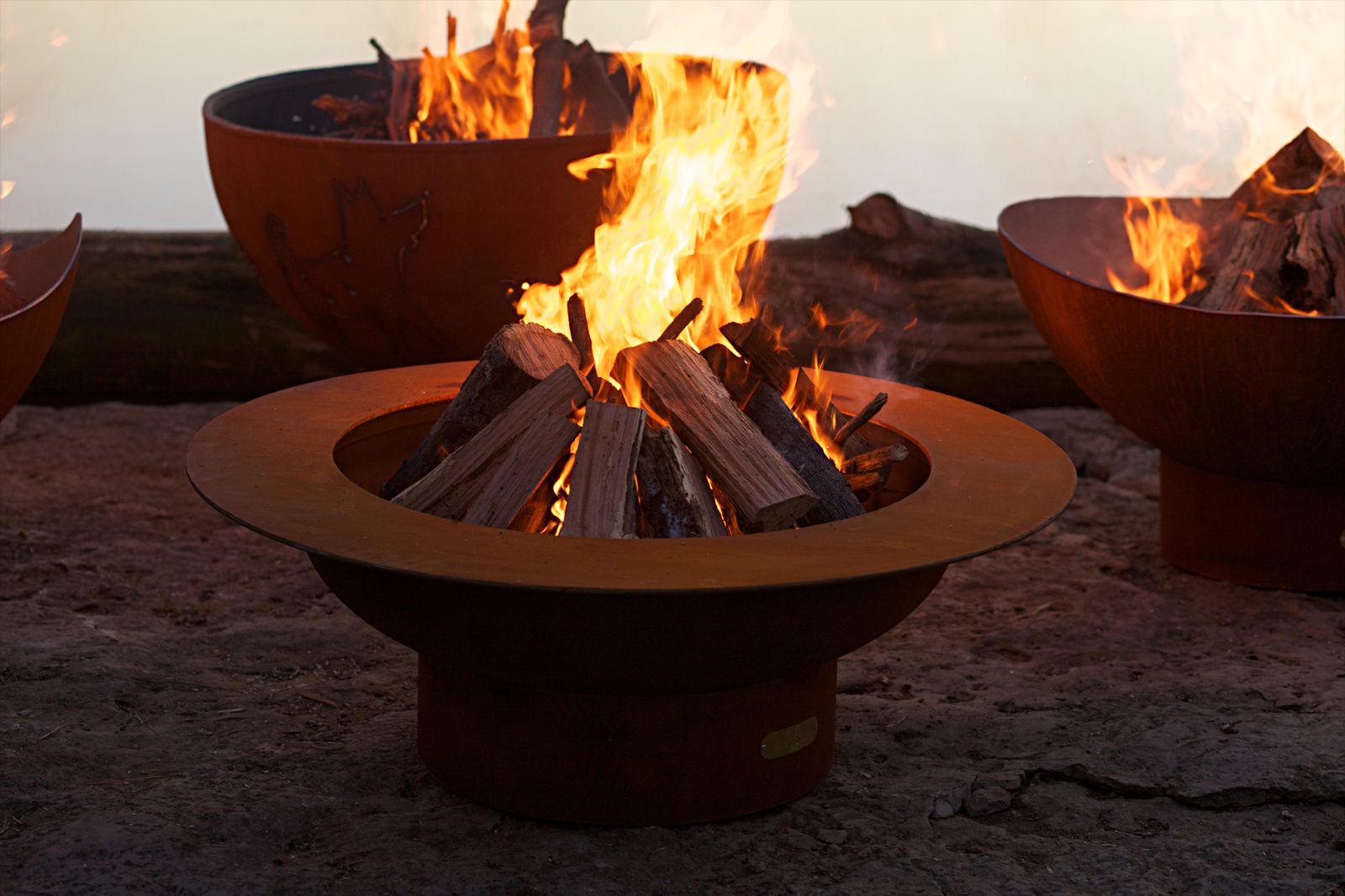 Fire Pit Art Saturn Wood Burning Fire Pit